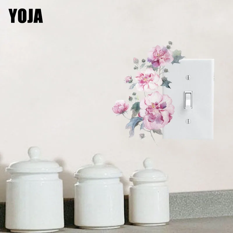 Переключатель YOJA наклейка симпатичная слива Европейский цветок украшение