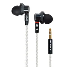 NiceHCK EP35 w uchu słuchawka pojedynczy dynamiczny napęd HIFI metalowy zestaw słuchawkowy o wysokiej rozdzielczości odłączany kabel MMCX kontra E700M