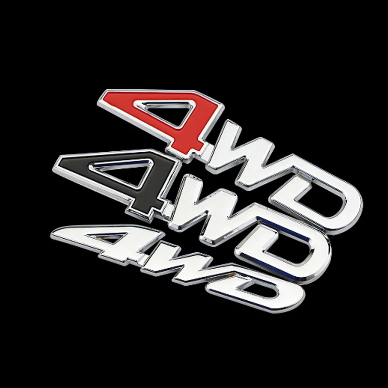 Автомобильный задний боковой 4WD стикер 3D хромированный значок наклейка наклейки