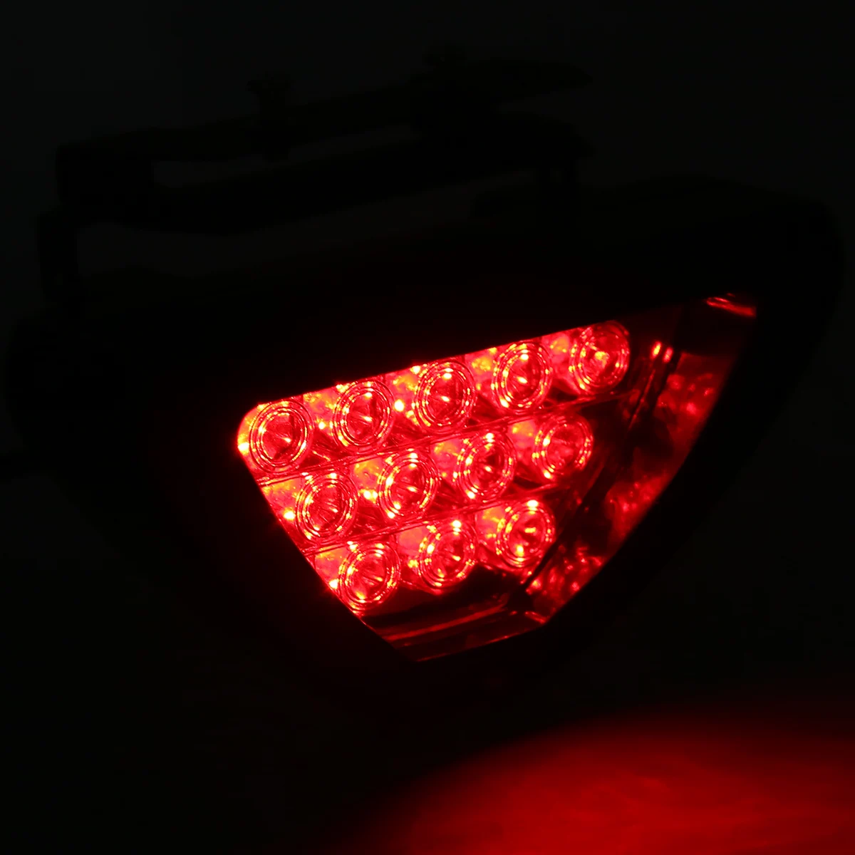 1pcs Brake Lights Universal F1 Style 12 LED Red Rear Tail Third Brake Stop Safety Signal Lamp Light