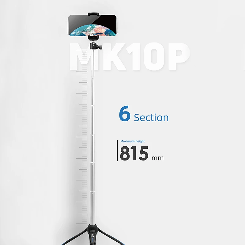Skup Benro MK 10 II Bluetooth Smartphone statyw do Selfie przenośny Vlog na żywo statyw Selfie dla androida iPhone DSLR kamera akcji