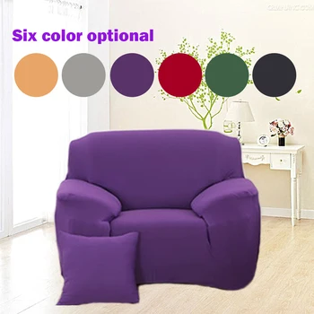 

1Pcs Elastic Single Sofa Cover Solid Color Cover For Sofa Stretch Sofa Cover for living/Drawing Room