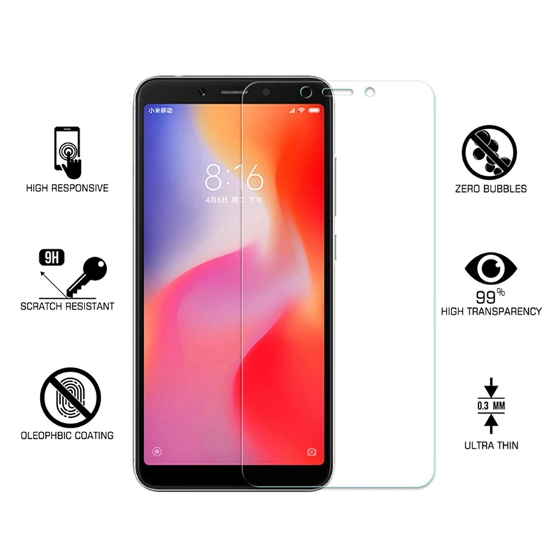 Redmi 6 6A закаленное стекло для Xiaomi протектор экрана HCZCI высокое качество защитная