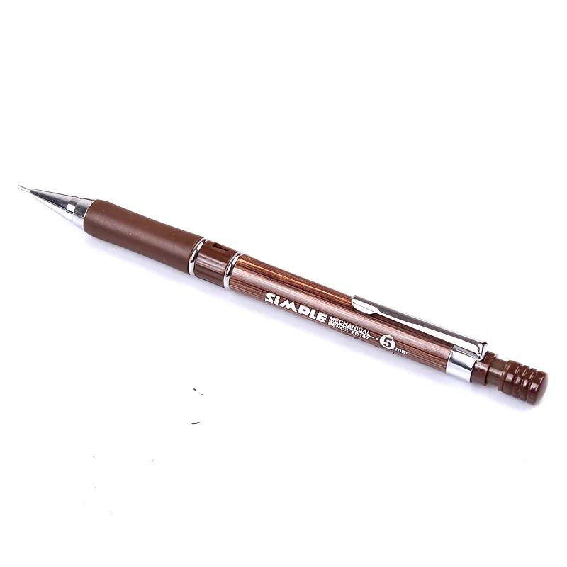 6 шт/партия премиум деревянный цвет 0,5 мм 2B механический карандаш с ластиком высокого качества механический карандаш Горячая Baoke ZD107