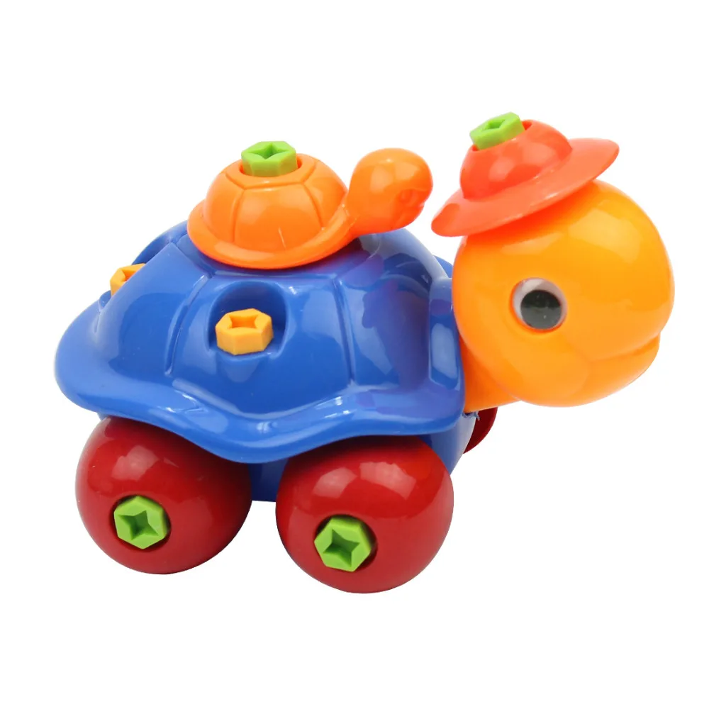 

1x Kids Animal Puzzle Educational Toys Kids Disassembly Assembly Cartoon Toy Plastic Assembled Design Educational Toy