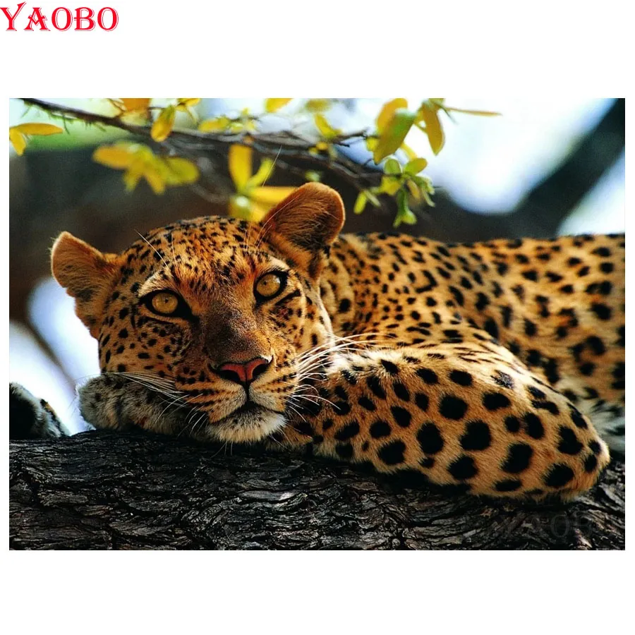 Diy 3D Алмазная вышивка Продажа Вышивка крестом алмазная живопись леопардовые
