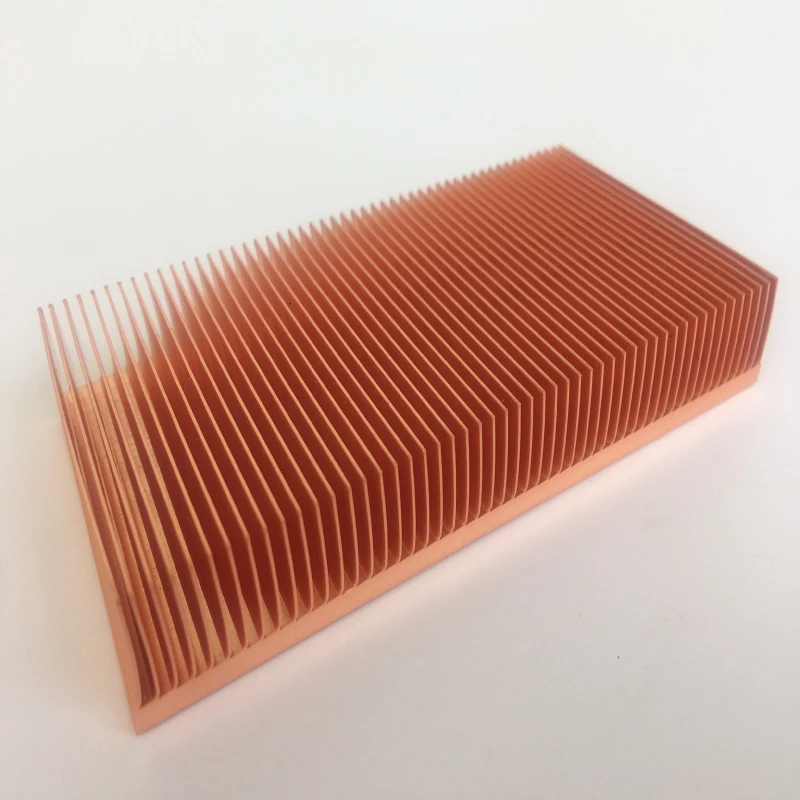 Dissipador de Calor de Cobre Puro 100x50x15 mm Fornecimento Direto da Fábrica Dissipador de Calor Cu1100 - Imagem 4