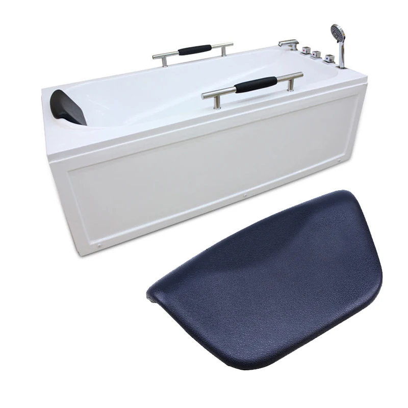

WHISM SPA Bath Pillow Non-slip Bathtub Pillow Soft Headrest Waterproof PU Bath Pillows with Suction Cups Bathroom Accessories