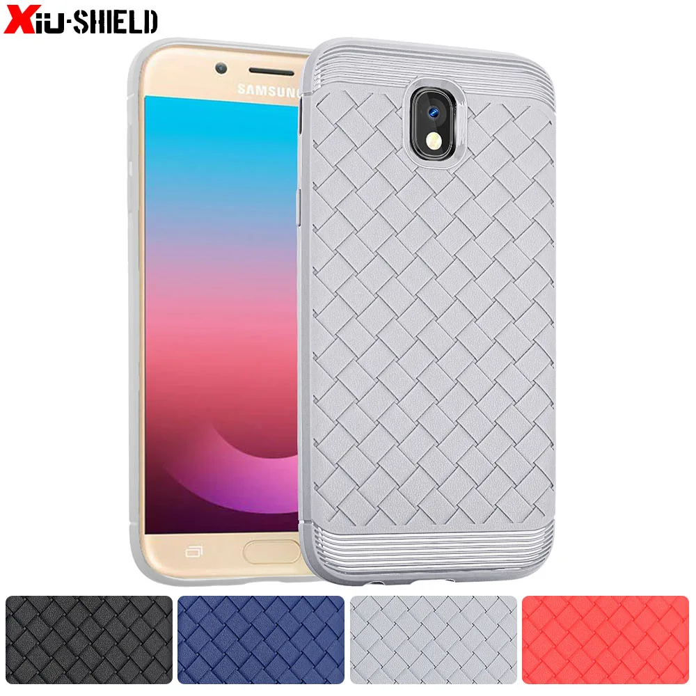 

Weave Silicone Case for Samsung Galaxy J7 J 7 Pro 2017 J730 SM-J730GM/DS J730GM/DS SM-J730G J730G Case TPU Phone Cover Bumper