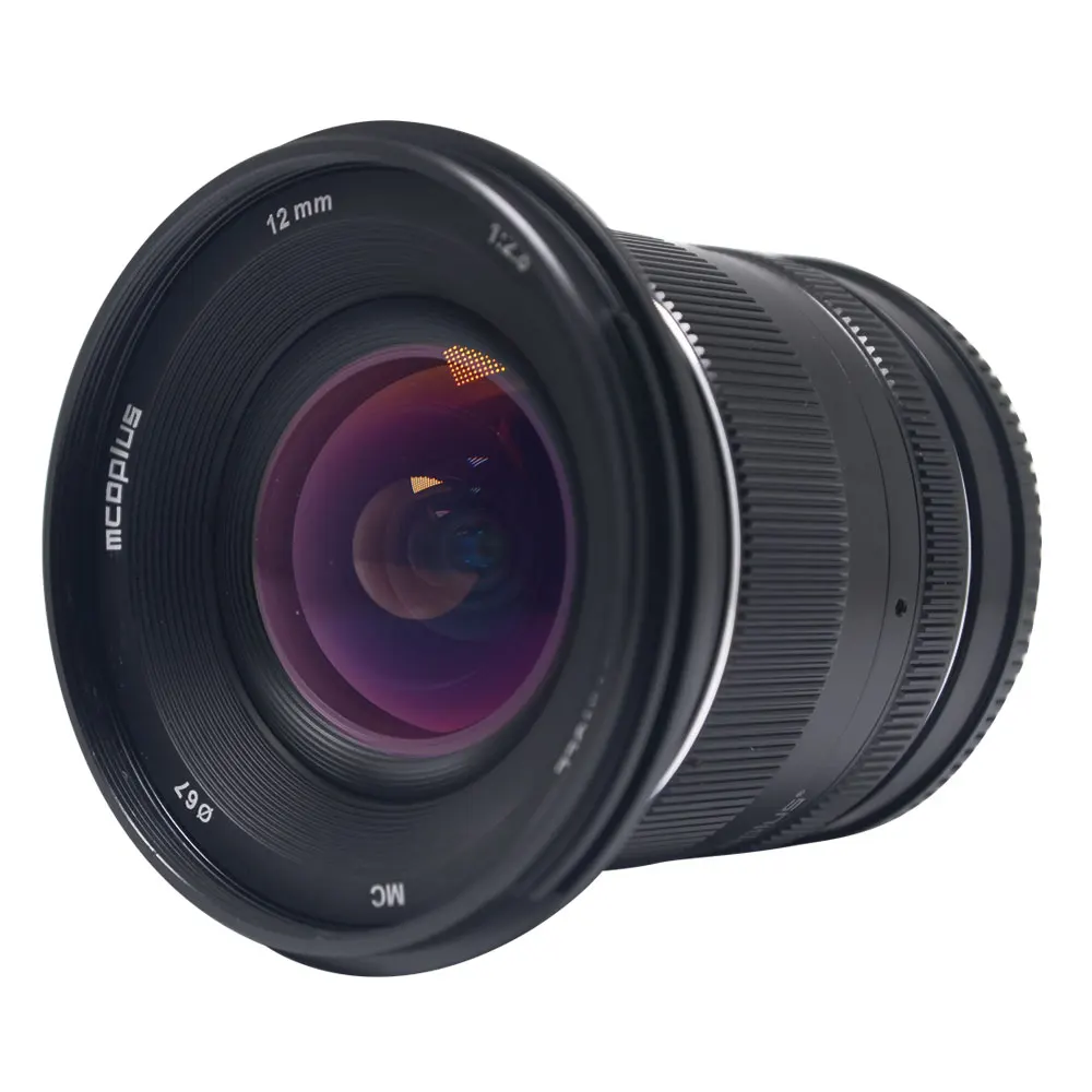 Mcoplus 12 мм f2.8 ультра широкоугольный объектив для Canon EF-M Fuji FX M43 E-mount APS-C беззеркальных камер A6500 A6300 XT2 объектив