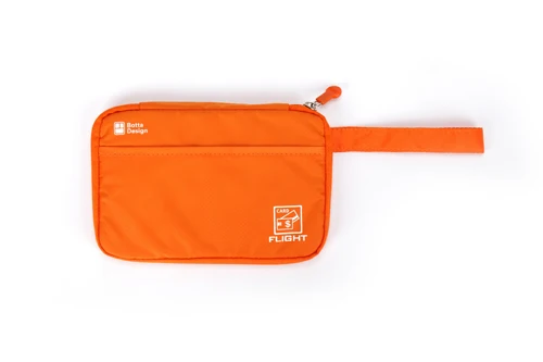YIFANGZHE стильная маленькая дорожная сумка, Премиум нейлон водостойкий держатель Кредитная карта органайзер для документов для мужчин/женщин путешествия - Цвет: Orange