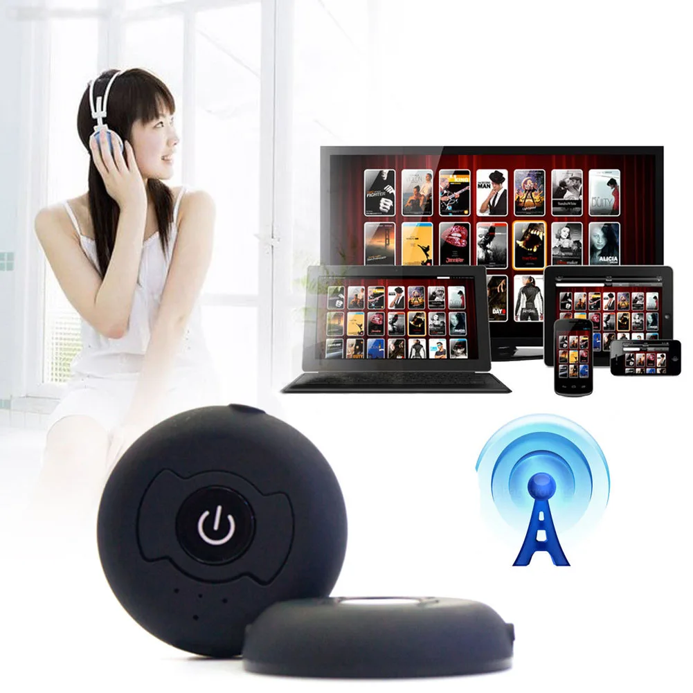 Новый Bluetooth передатчик аудио H366T 3 5 мм разъем A2DP ТВ стерео беспроводной
