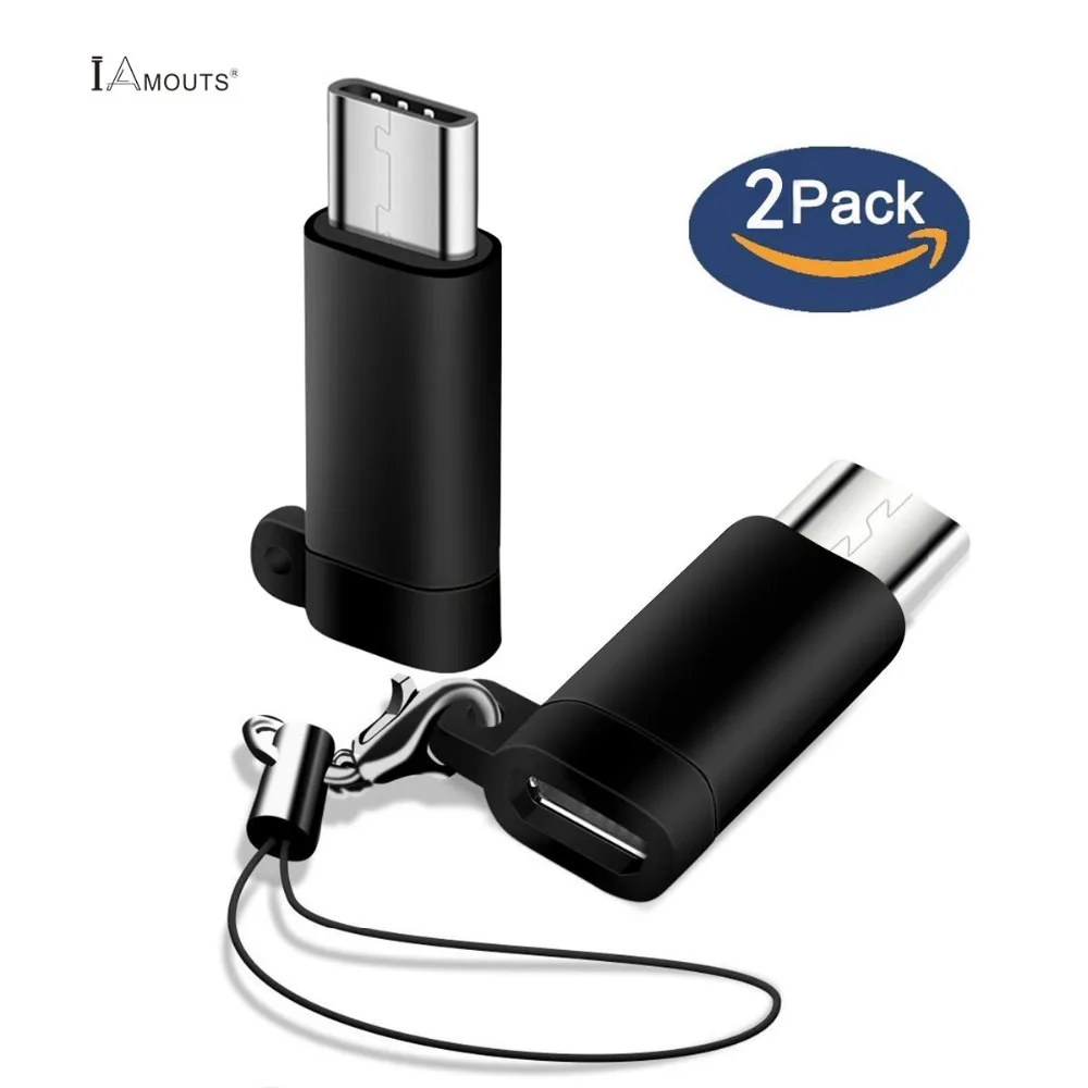 iAmotus USB Type C Adapter USB C Male to Micro USB Female Convert