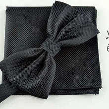 Мужские клетчатые галстуки с бантом Карманный квадратный смокинг вечерние галстуки бабочка жаккардовый галстук бабочка 23 цвета, 200 набор