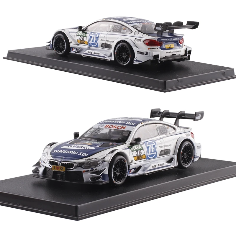 

1/43 Scale M4 DTM Racing Print Diecast model Cars No.36 High Simulation Painting Toy Vehicles Alloy Car Model For Kids[