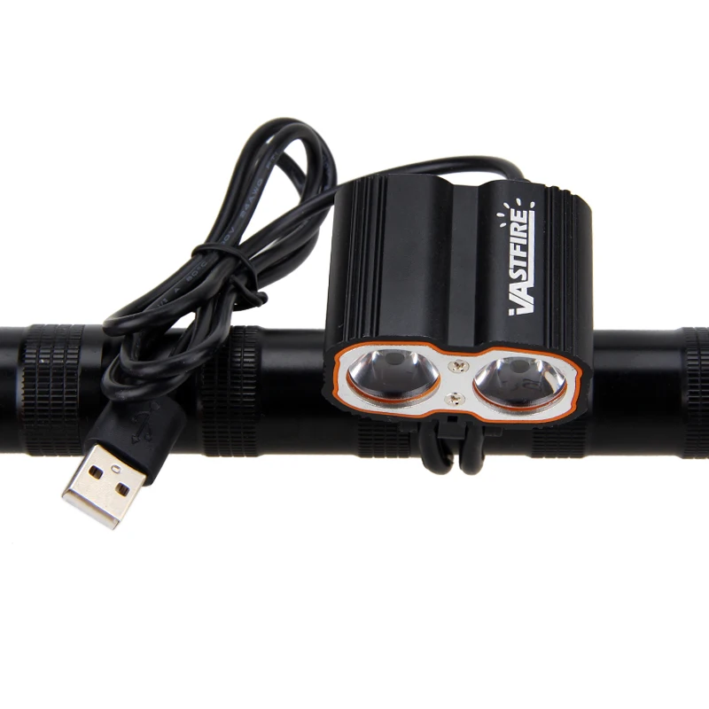 Front Bike Lamp 8000LM 2X XM-L T6 LED Cycling Headlights Bicycle Light Bike Headlamp USB 5V Port MTB Riding Lights