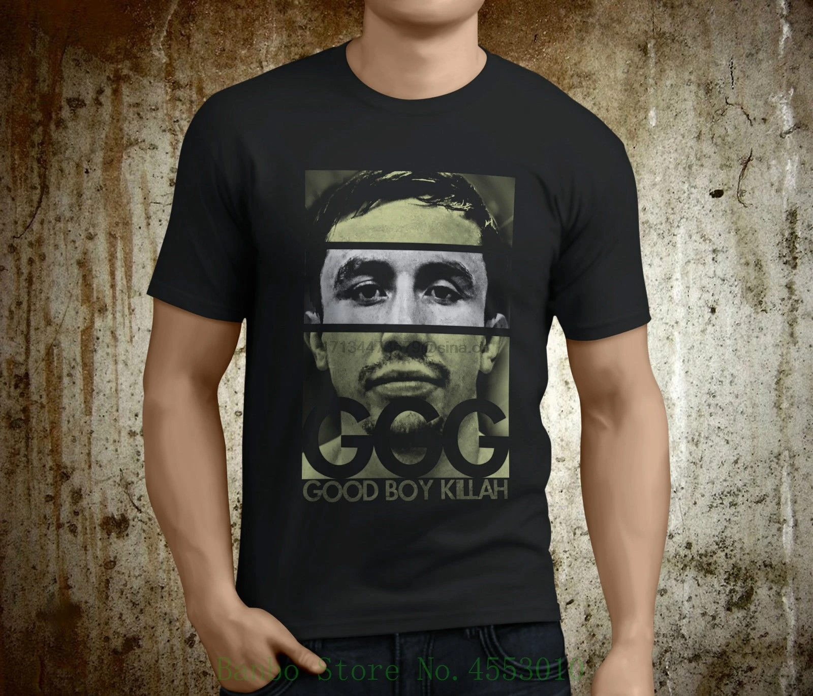 Новая популярная мужская Черная футболка Gennady Ggg Golovkin Boxer Champ размер S-3xl летняя |