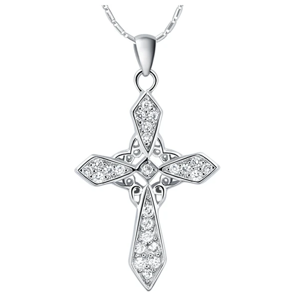 Подвеска в виде Креста для ожерелья серебро Pingentes 49% цепи женские Ожерелье Bijoux