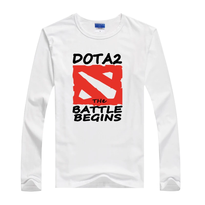  2016 hot long sleeve Cartoon game dota 2 t shirt cotton fitness & body building t-shirt for men hig