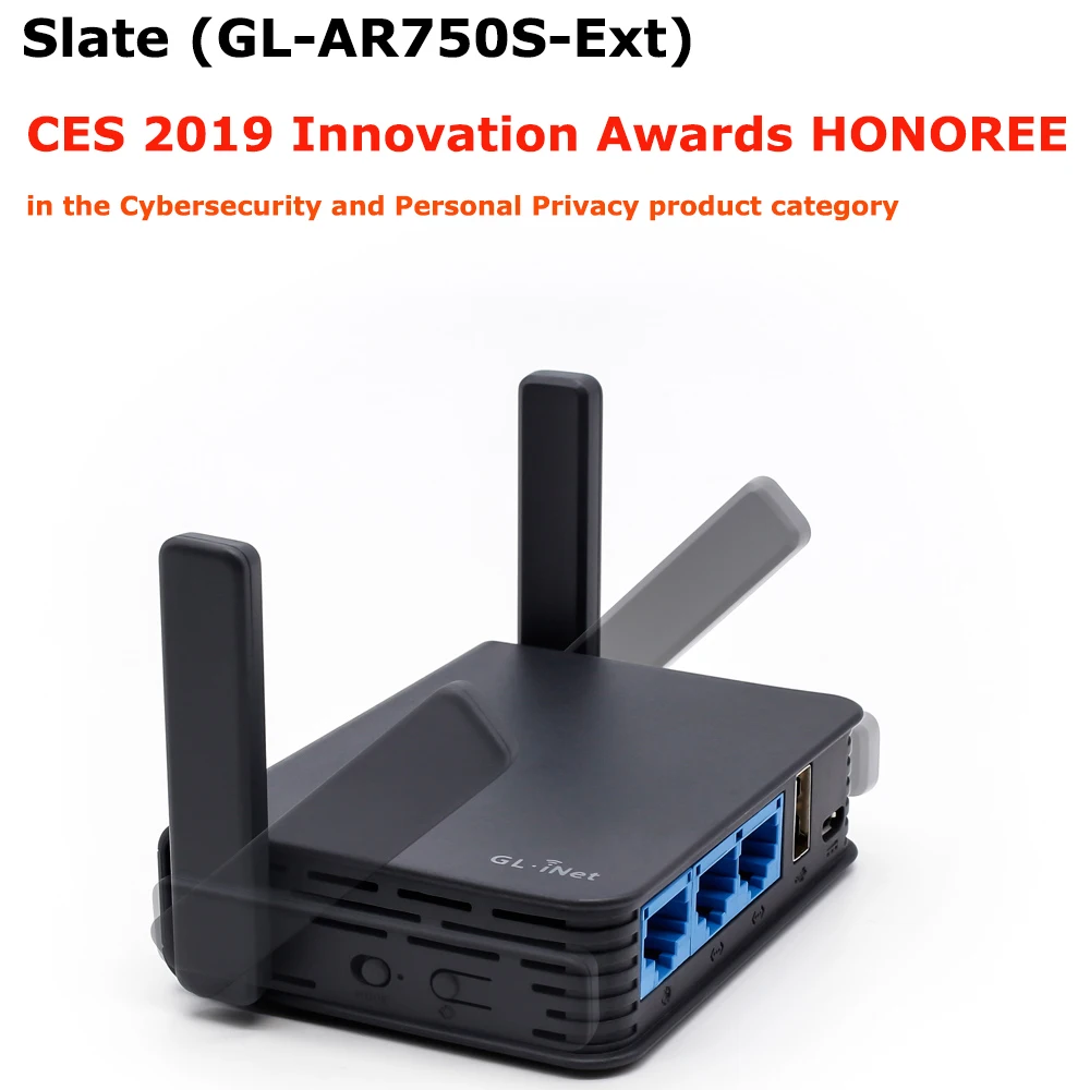 GL.iNet GL AR750S 802.11ac 750 Мбит/с беспроводной маршрутизатор для путешествий Gigabit AC OPENWRT