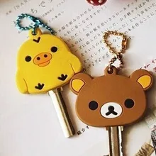 4 модели Kawaii 4 см медведь желтый курица резиновый бумажник держатель бумажник; крюк чехол ключ сумка обертывание сумка кошелек