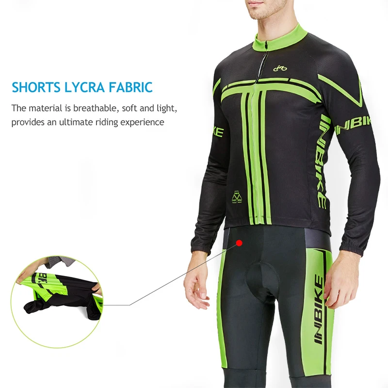 INBIKE,, Зимняя Теплая Флисовая одежда для велоспорта, одежда для велоспорта, одежда для горного велосипеда, комплект Джерси, Майо, Ropa Ciclismo Invierno