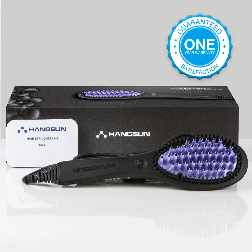 Hangsun HB60 EU Plug Hair Straighteners Comb Brush Electric Hair Straightening brush Hair