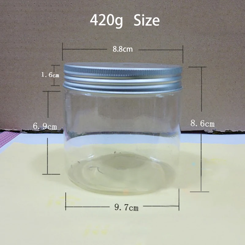 500 г/420 г пластиковая Косметическая банка маска для лица восковой крем лосьон контейнер для мазей для конфет и чая бутылка для упаковки закусок