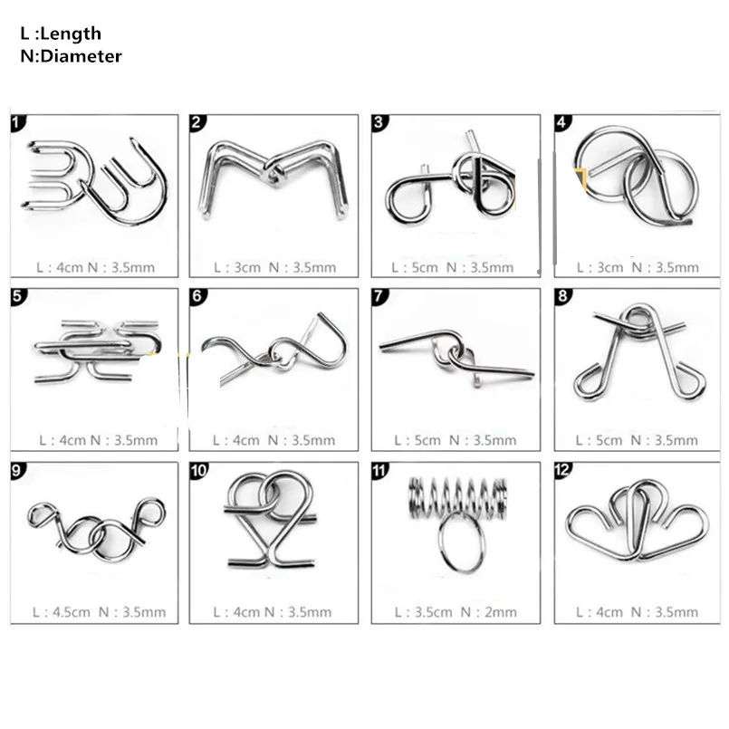 Головоломки из проволоки схемы