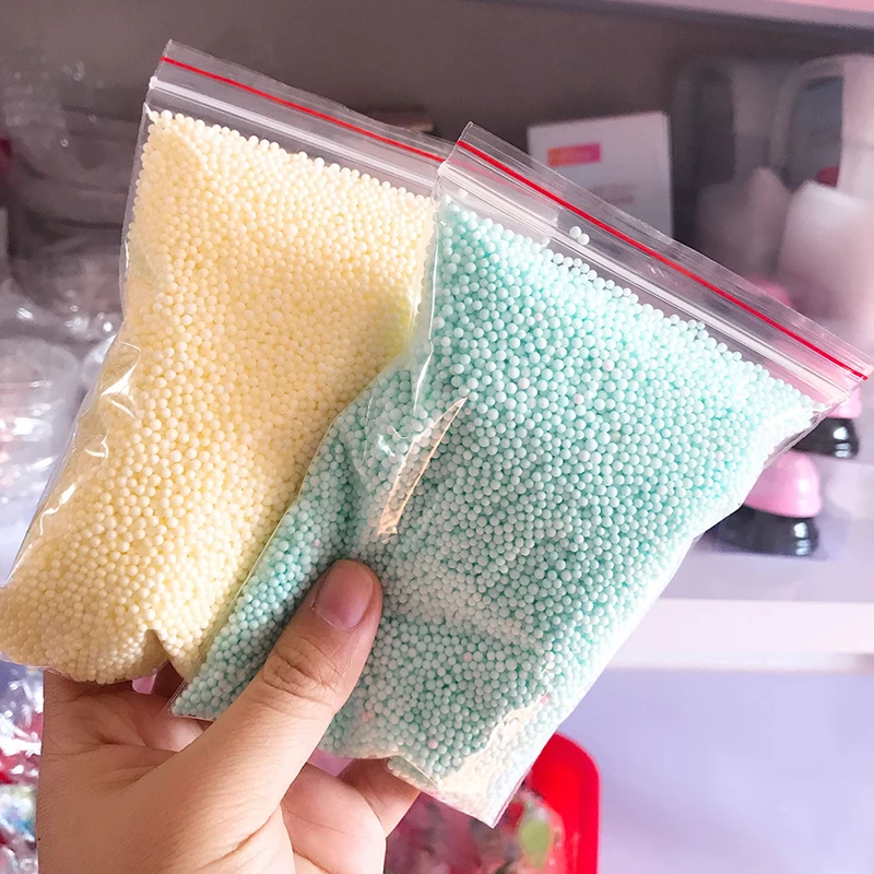 

1pack Slime Balls Small Tiny Foam Beads For Foam Filler Polystyrene Styrofoam Balls Bottle DIY Snow Mud Particles Accessories