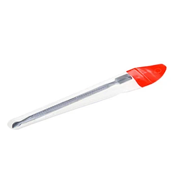 

100pcs Nail Art Tools Stainless Steel Essential Cuticle 2 Way Spoon Pusher Pedicure Manicure Gift Present Dhl Free Shipping