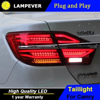 

Lampever LED Tail Lamp for Toyota Camry Taillights 2015 New Camry Rear Light DRL+Turn Signal+Brake+Reverse auto Accessories l