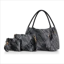 Bolsas de luxo Mulheres Sacos De Designer De 2018 Bolsas e Bolsas Conjunto 4 peças Sacos Feminino Bolsa Feminina PU Rígido