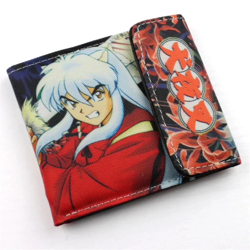 New Arrival Anime Cartoon Wallet Japanese Anime Inuyasha short wallet Lovely PU Leather Wallet ...