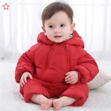 2018 new style children’s clothing coat climb clothes infant winter thick cotton newborn baby Romper children out clothes