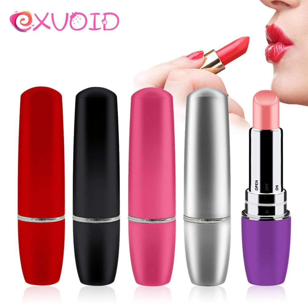 Exvoid Portable Lipstick Vibrator Bullet Vibrator Sex Toys For Women G Point Orgasm Clitoris
