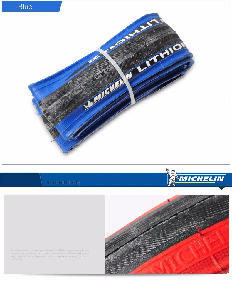 Оригинальные 700* 23C Michelin LITHION 2 шины для шоссейного велосипеда, антипрокол, ультралегкие шины 700* 25C, велосипедные шины