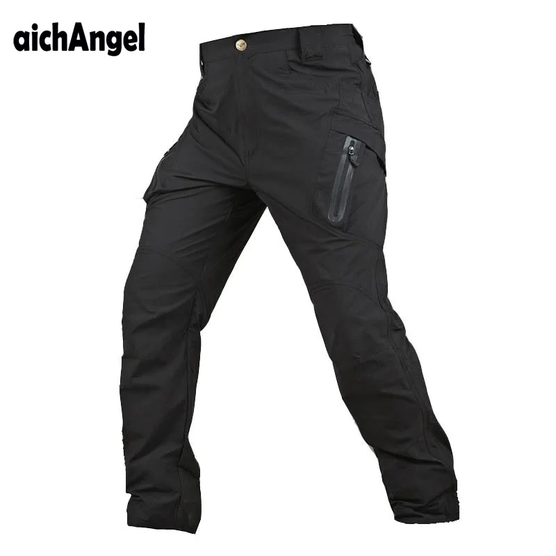 

Tactical Cargo Pant Men Quick-dry Trousers Military Waterproof Multi-pockets SWAT Combat Thin Paintball Pant