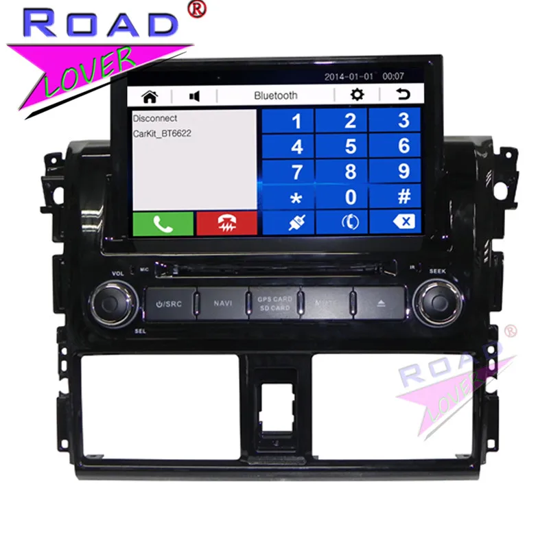 Автомобильный DVD плеер TOPNAVI Wince 6 0 дюйма два Din для Toyota Vios 2014 стерео GPS навигация
