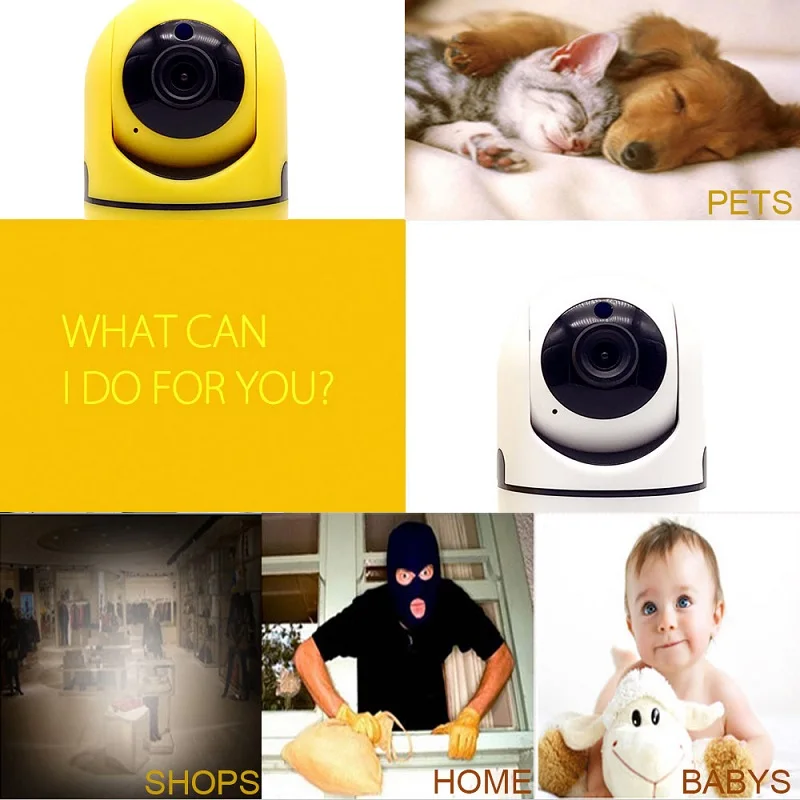360 Degree 720P HD Smart Dog IP Camera Wireless CCTV P2P Baby Monitor Wifi Camera P/T Micro Card H.264 Home Security Network