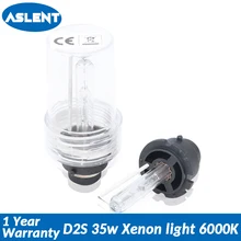 Buy Aslent 2pc D2S D2R D2C Xenon light HID Bulbs CBI HID Car xenon headlight bulb lamp D2 headlight for Auto lights 6000K 12V 35W Free Shipping