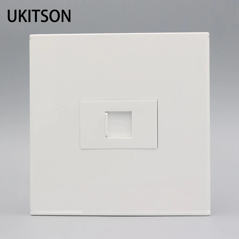 

One Port CAT5E 6 CAT 6A RJ45 Wall Panel Outlet For Internet Cover Faceplate