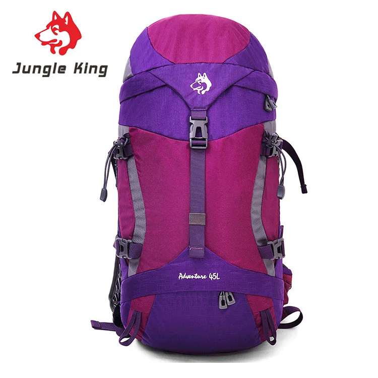 Jungle King outdoor large capacity portable mountaineering bag camping professional backpack men women shoulder bag wholesale45L