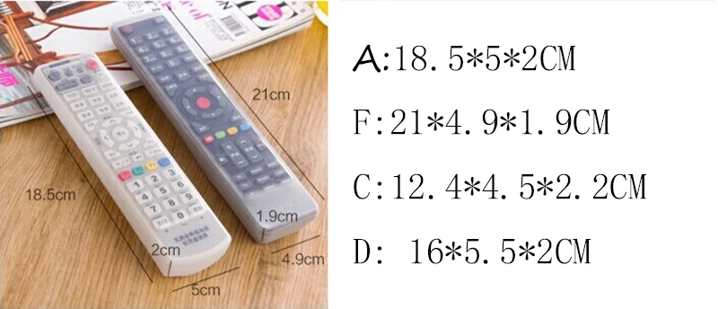 Горячая распродажа Прозрачный чехол для пульта дистанционного управления для телевизора силиконовый чехол для пульта дистанционного управления чехол для хранения для защиты от пыли 4 размера