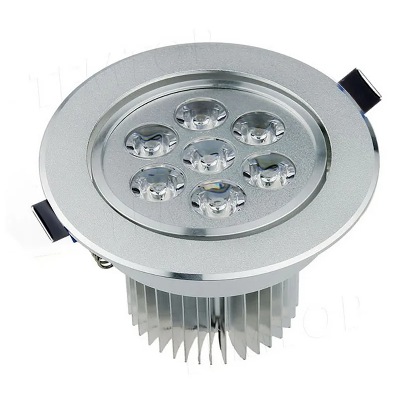 

7x1W LED Ceiling Lamp Warm White Light Recessed Downlight Down Bulb Spot Light 630 Lumen AC 85V-265V