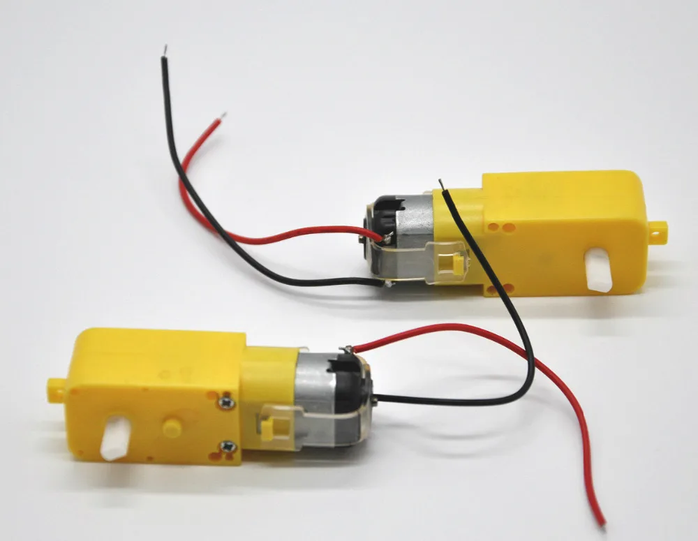 Free Shipping DHL (50pcs)  Gear motor 3V-6V90 RPM TT motor intelligent car chassis, four-wheel-magnetic interference