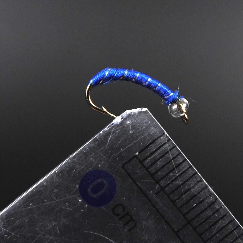 8PCS Caddis Larva Chironomid Midge Pupa Crystal Bead Head Nymph Buzzer