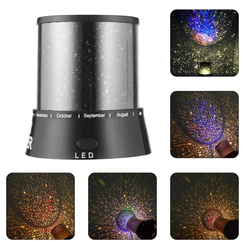 

Night Romatic Gift Home Cosmos Star Sky Master Projector Starry Night Light Lamp LED Romantic Flashing Star Moon Sky