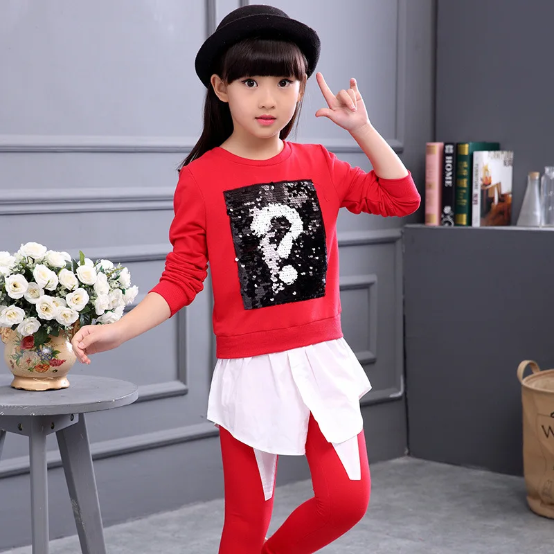 2016 spring and autumn cotton girls clothes long sleeve font b sweatshirt b font little girl