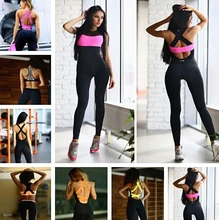 9 Color 2016 Fitness Jumpsuit & Rompers Skinny Bodysuit Fashion Bandage Slim Elasticity Combinaison Femme Overalls